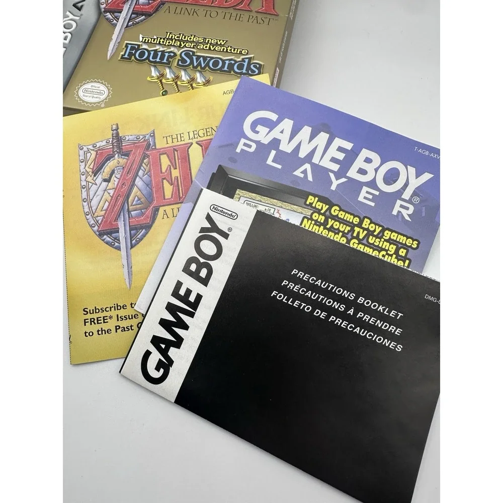 Zelda A Link to the Past Four Swords Game Boy Advance GBA Box Inserts NO Manual